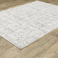 Montecito 5150W White Abstract Rug