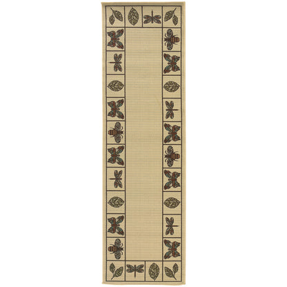 Montego 2266W Ivory Abstract Rug