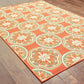 Montego 8323D Rust Floral Rug
