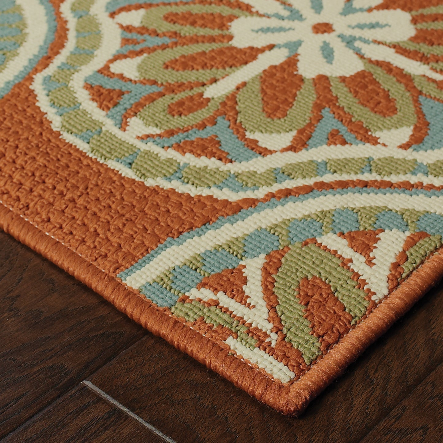 Montego 8323D Rust Floral Rug
