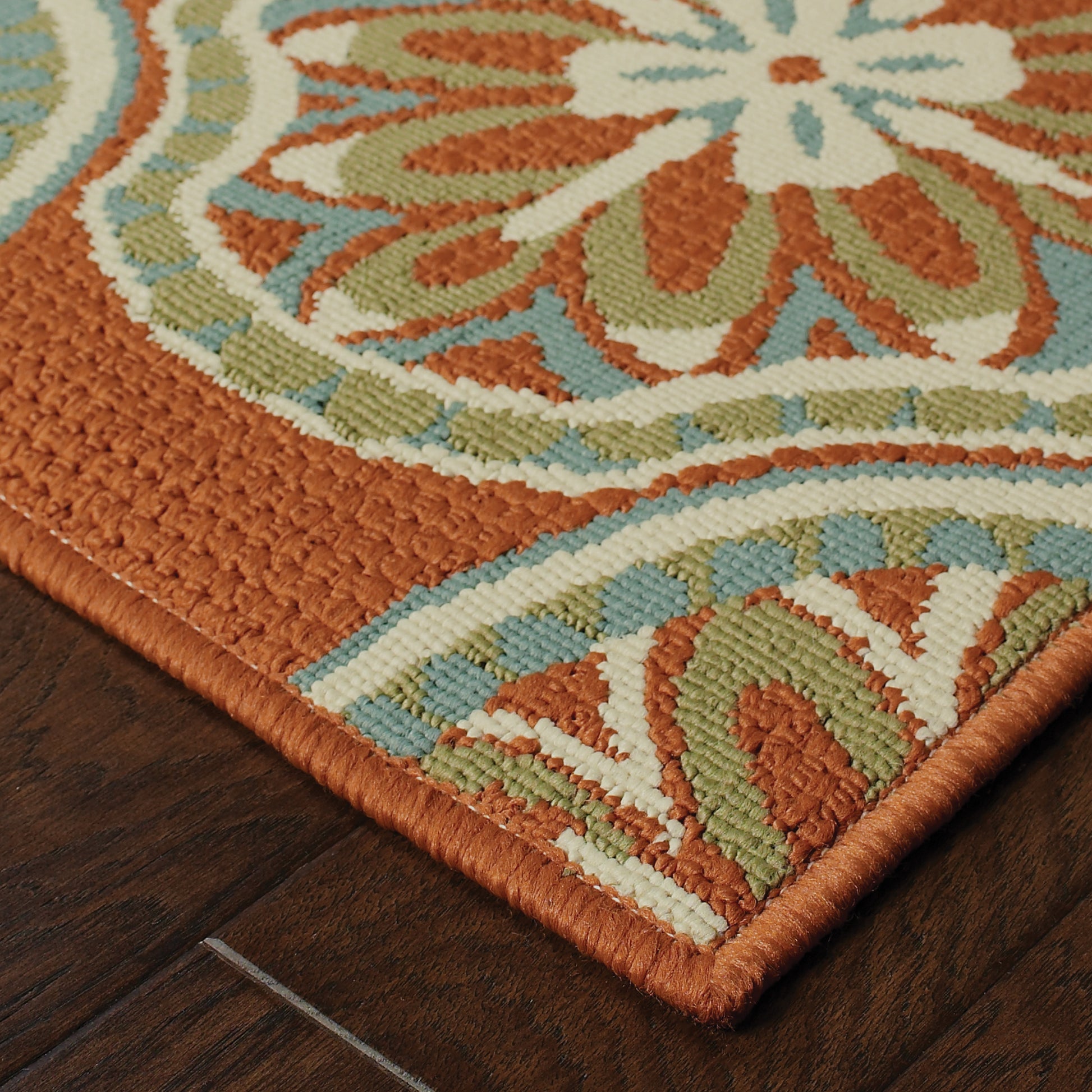 Montego 8323D Rust Floral Rug