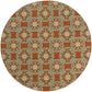 Montego 8323D Rust Floral Rug