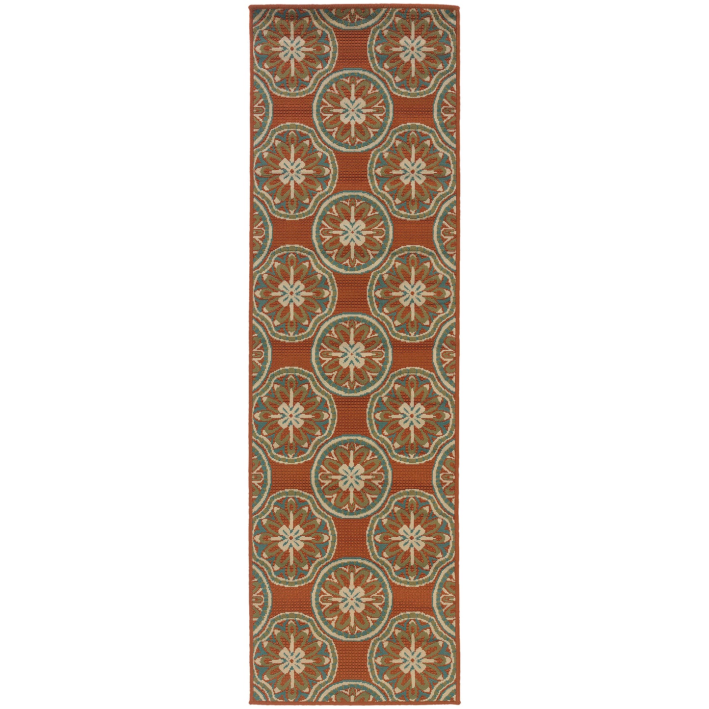 Montego 8323D Rust Floral Rug