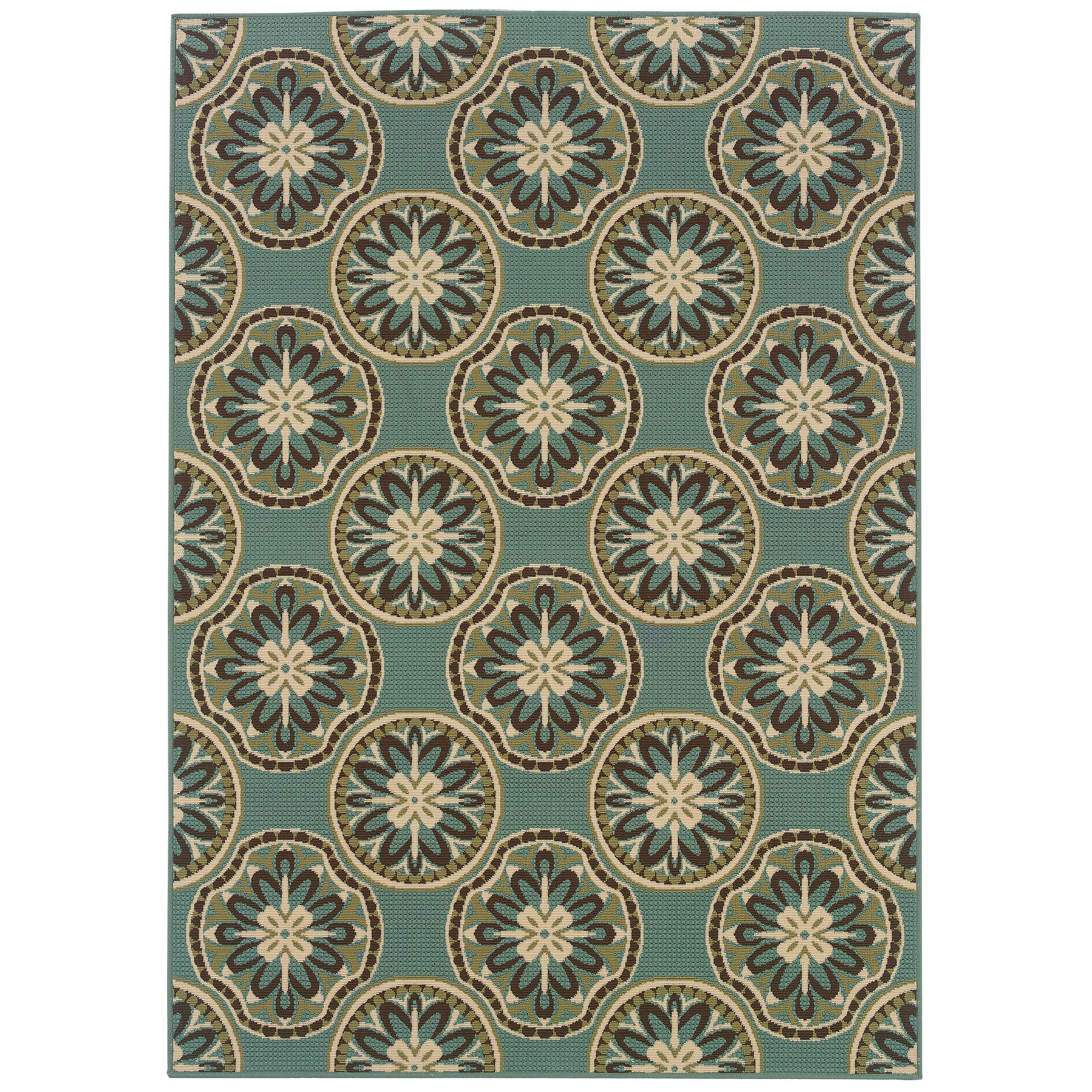 Montego 8323L Blue Floral Rug