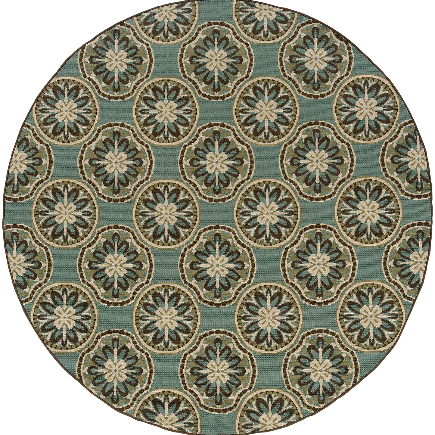 Montego 8323L Blue Floral Rug