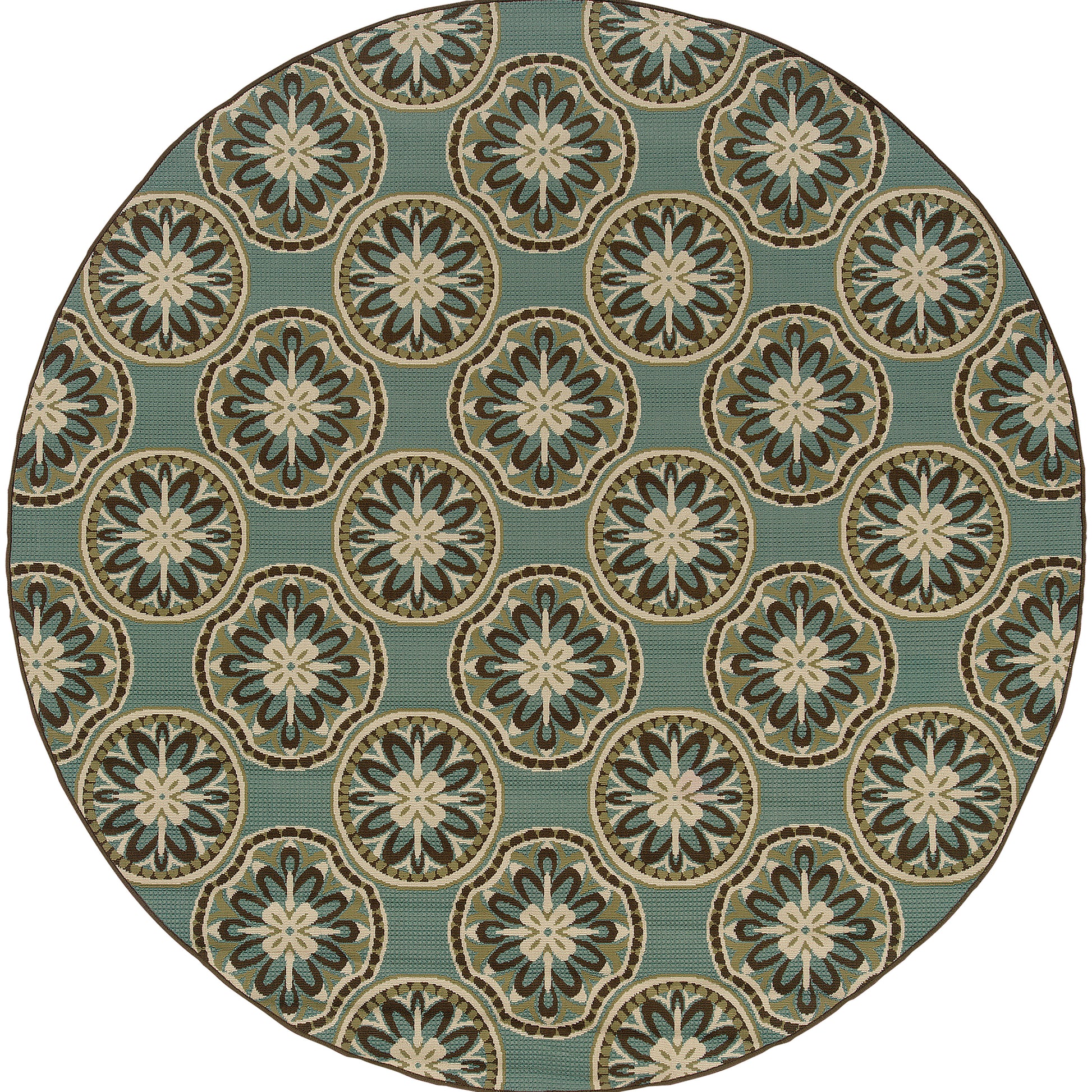 Montego 8323L Blue Floral Rug