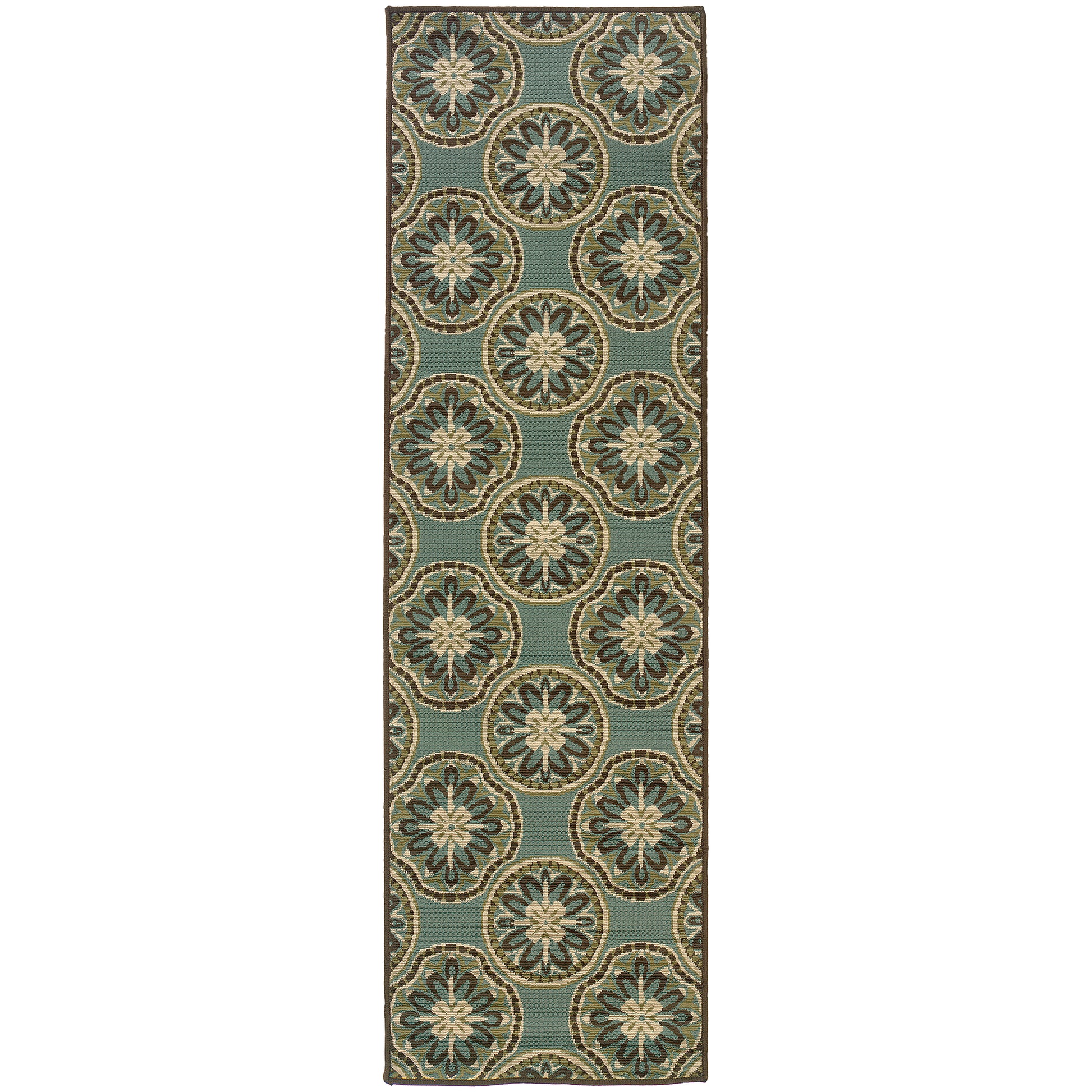 Montego 8323L Blue Floral Rug