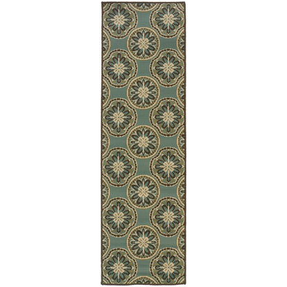 Montego 8323L Blue Floral Rug