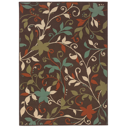 Montego 967X6 Brown Floral Rug