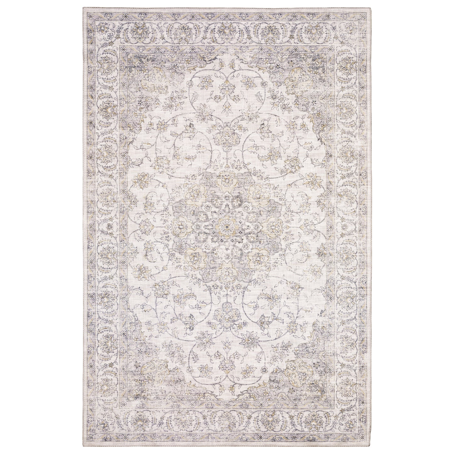 Myers Park MYP01 Beige Distressed Rug