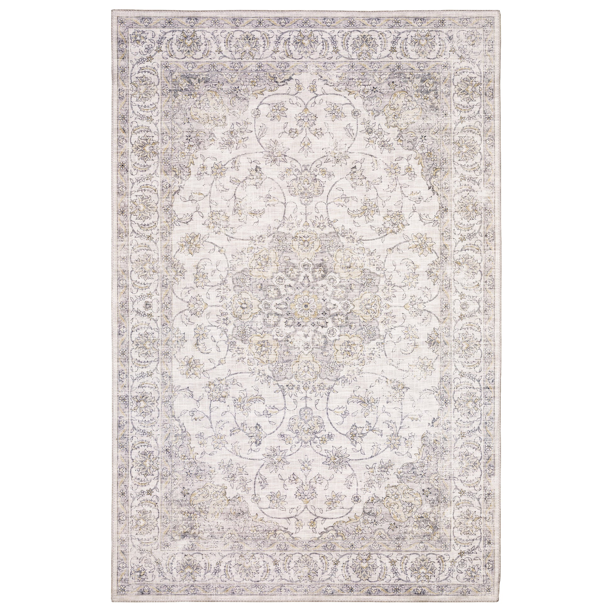 Myers Park MYP01 Beige Distressed Rug