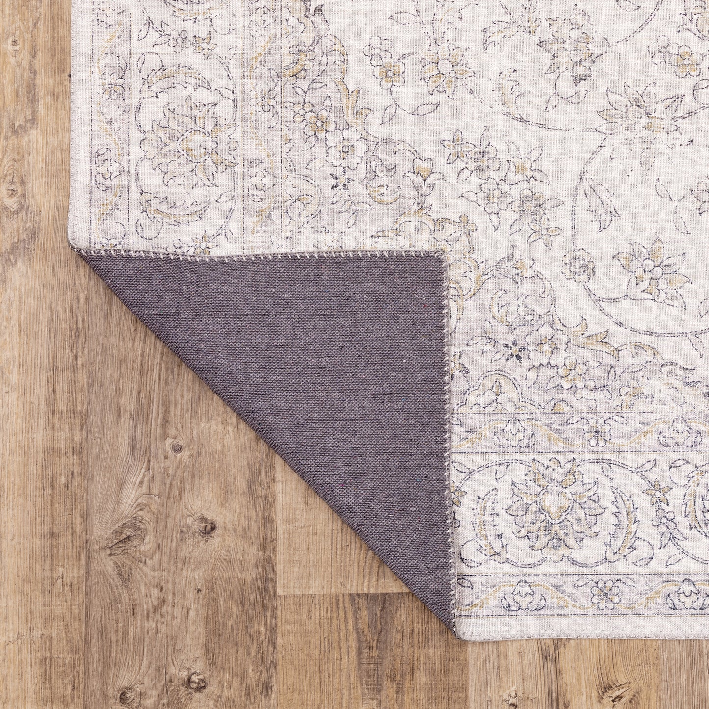 Myers Park Distressed Beige/ Gold Oriental Flat Weave Rug