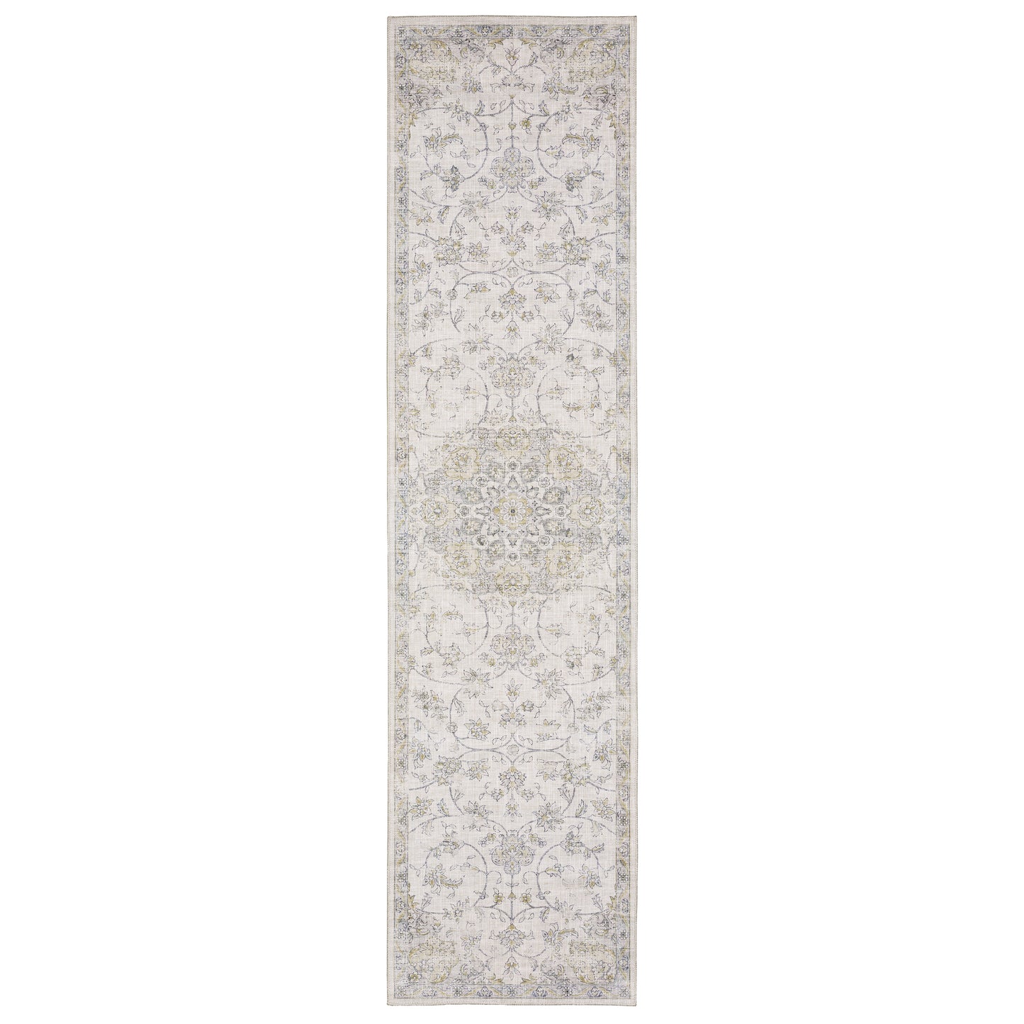 Myers Park Myp01 Beige/ Gold Distressed Oriental Rug