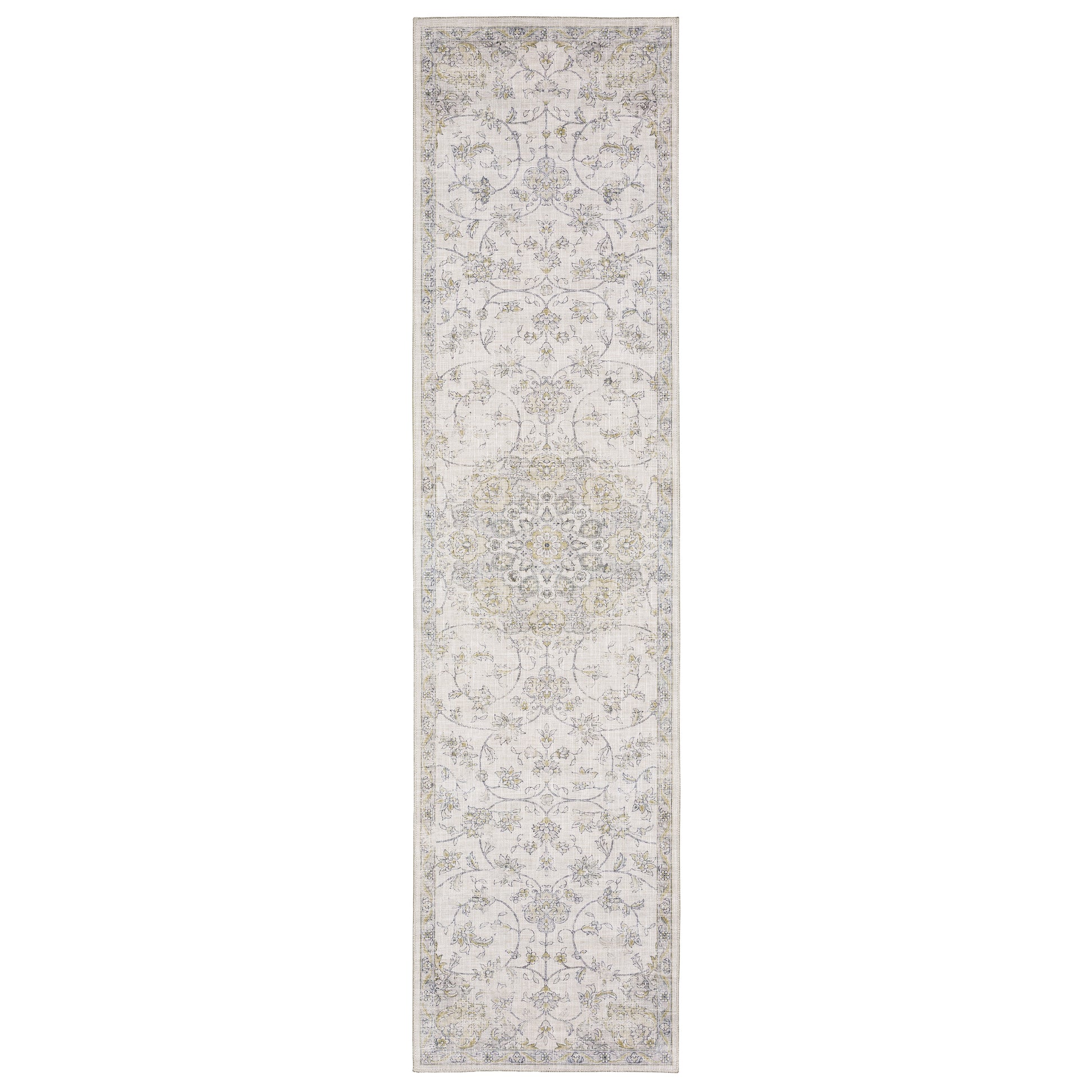 Myers Park Myp01 Beige/ Gold Distressed Oriental Rug