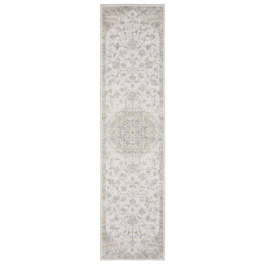 Myers Park Myp01 Beige/ Gold Distressed Oriental Rug