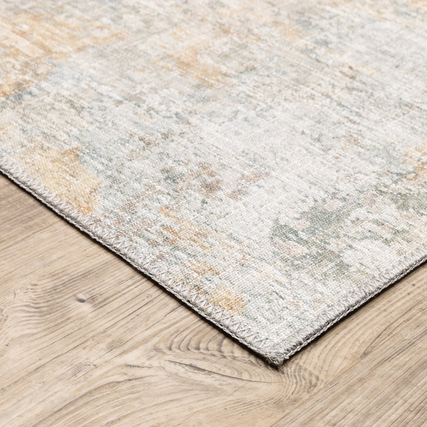 Myers Park Abstract Yellow/ Blue Flat Weave Rug