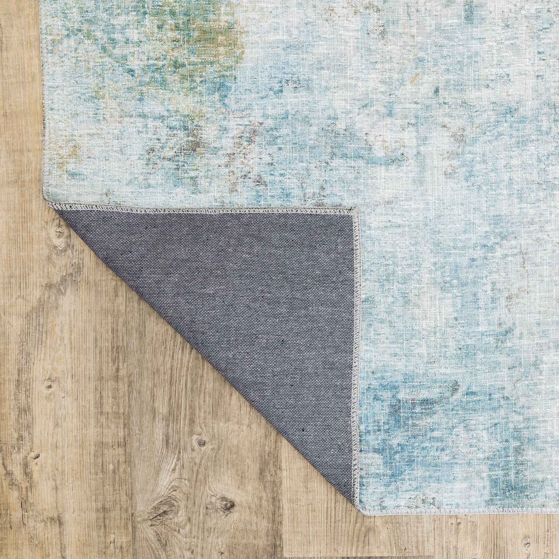 Myers Park Abstract Yellow/ Blue Flat Weave Rug