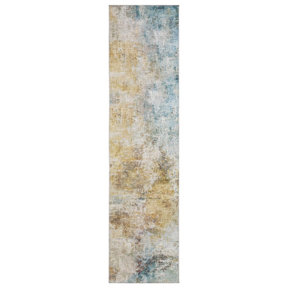 Myers Park MYP09 Yellow Abstract Rug