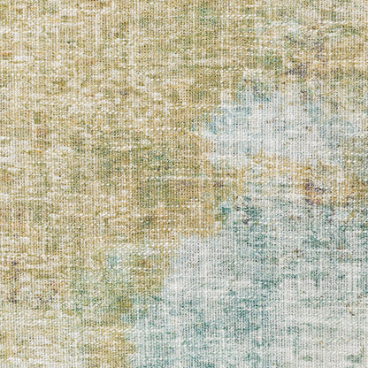 Myers Park Abstract Yellow/ Blue Flat Weave Rug