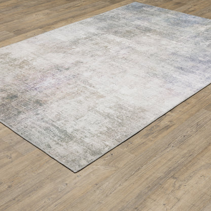 Myers Park Abstract Beige/ Blue Flat Weave Rug
