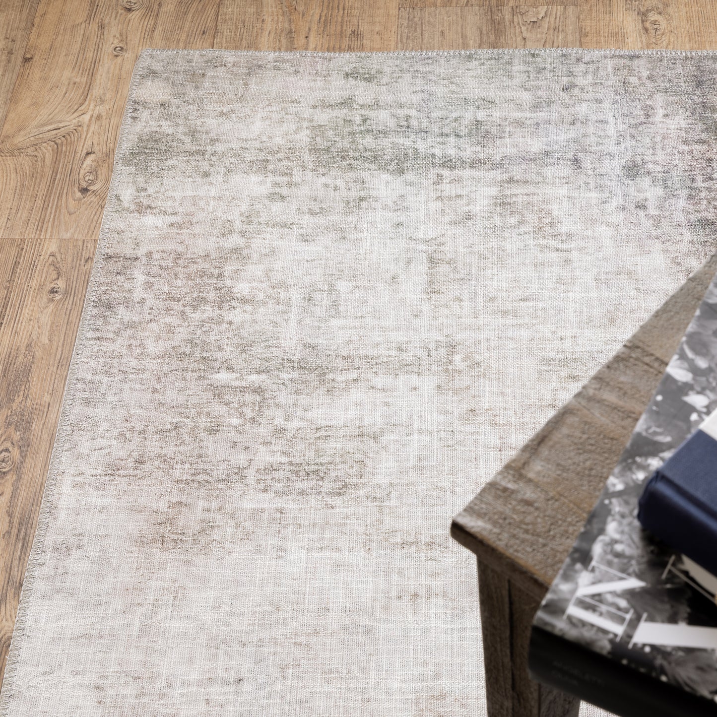 Myers Park Abstract Beige/ Blue Flat Weave Rug