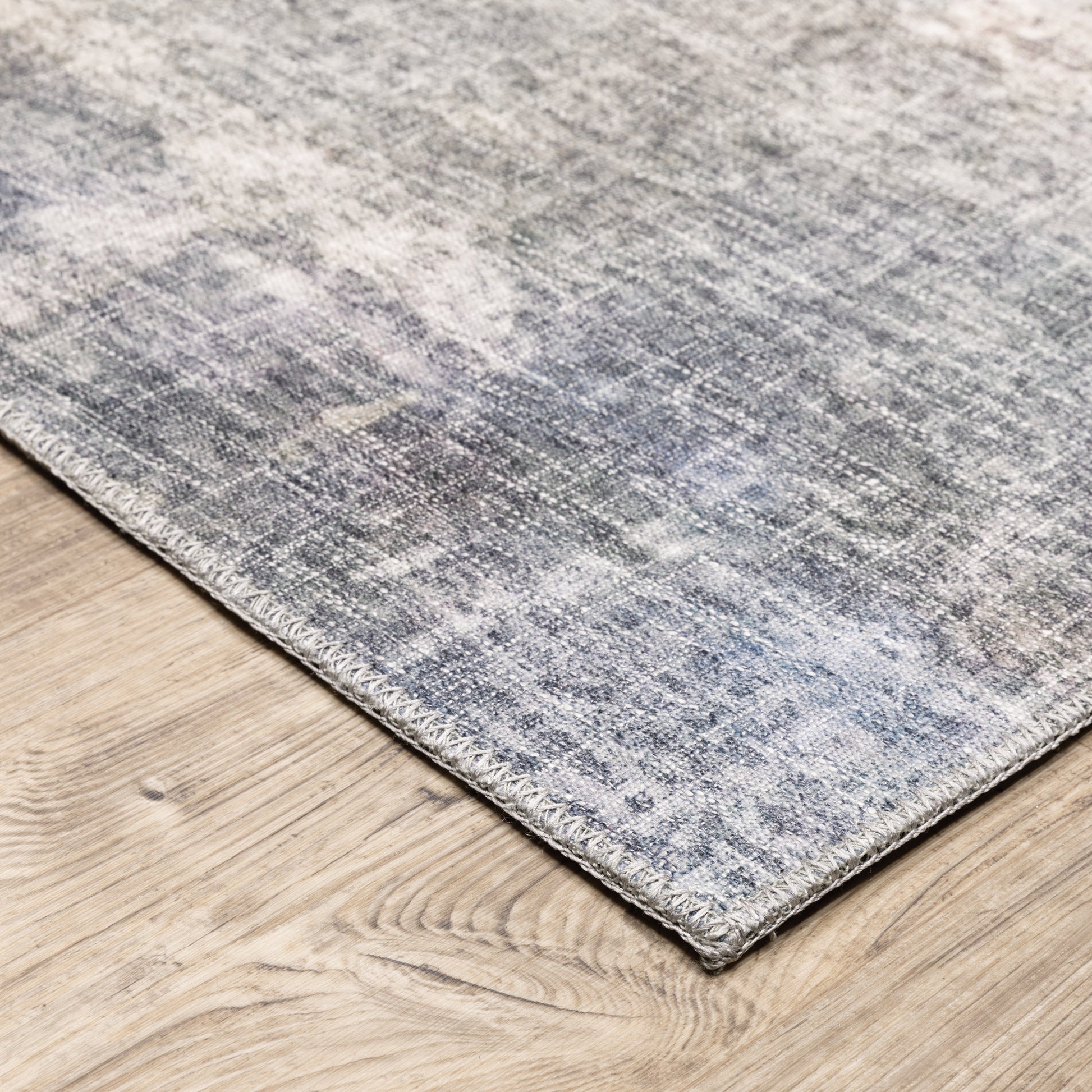 Myers Park Abstract Beige/ Blue Flat Weave Rug
