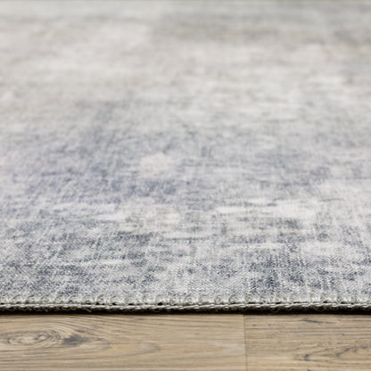 Myers Park Abstract Beige/ Blue Flat Weave Rug