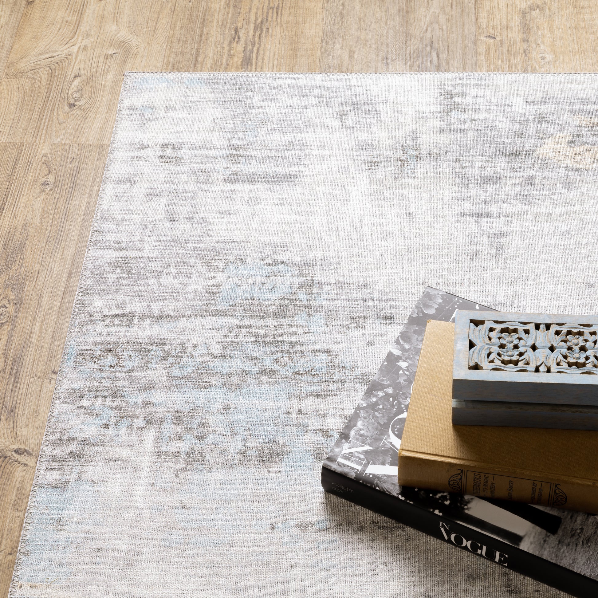 Myers Park Abstract Beige/ Grey Flat Weave Rug