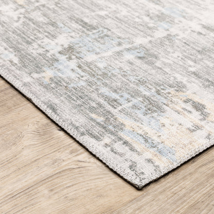 Myers Park Abstract Beige/ Grey Flat Weave Rug