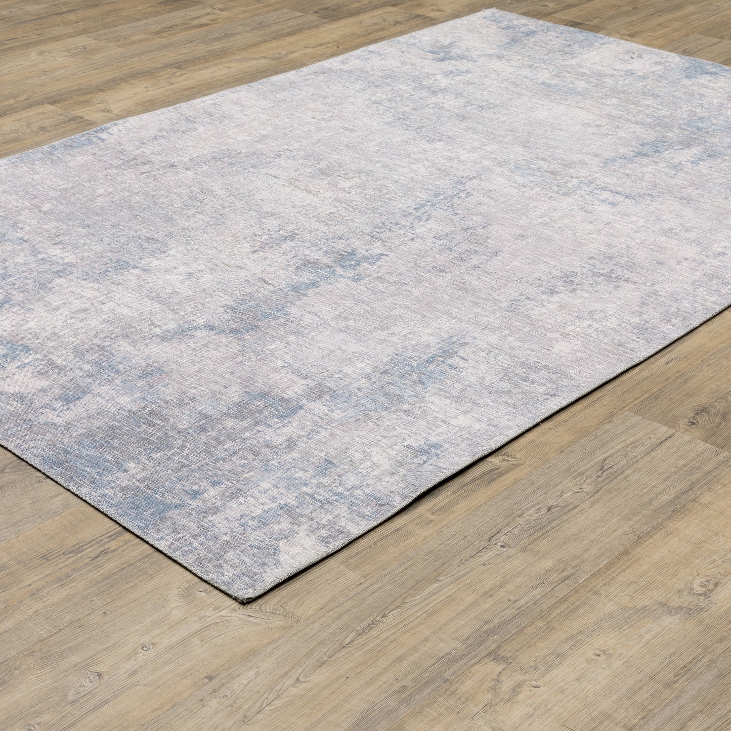 Myers Park Abstract Grey/ Blue Flat Weave Rug