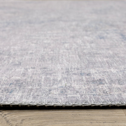Myers Park Abstract Grey/ Blue Flat Weave Rug