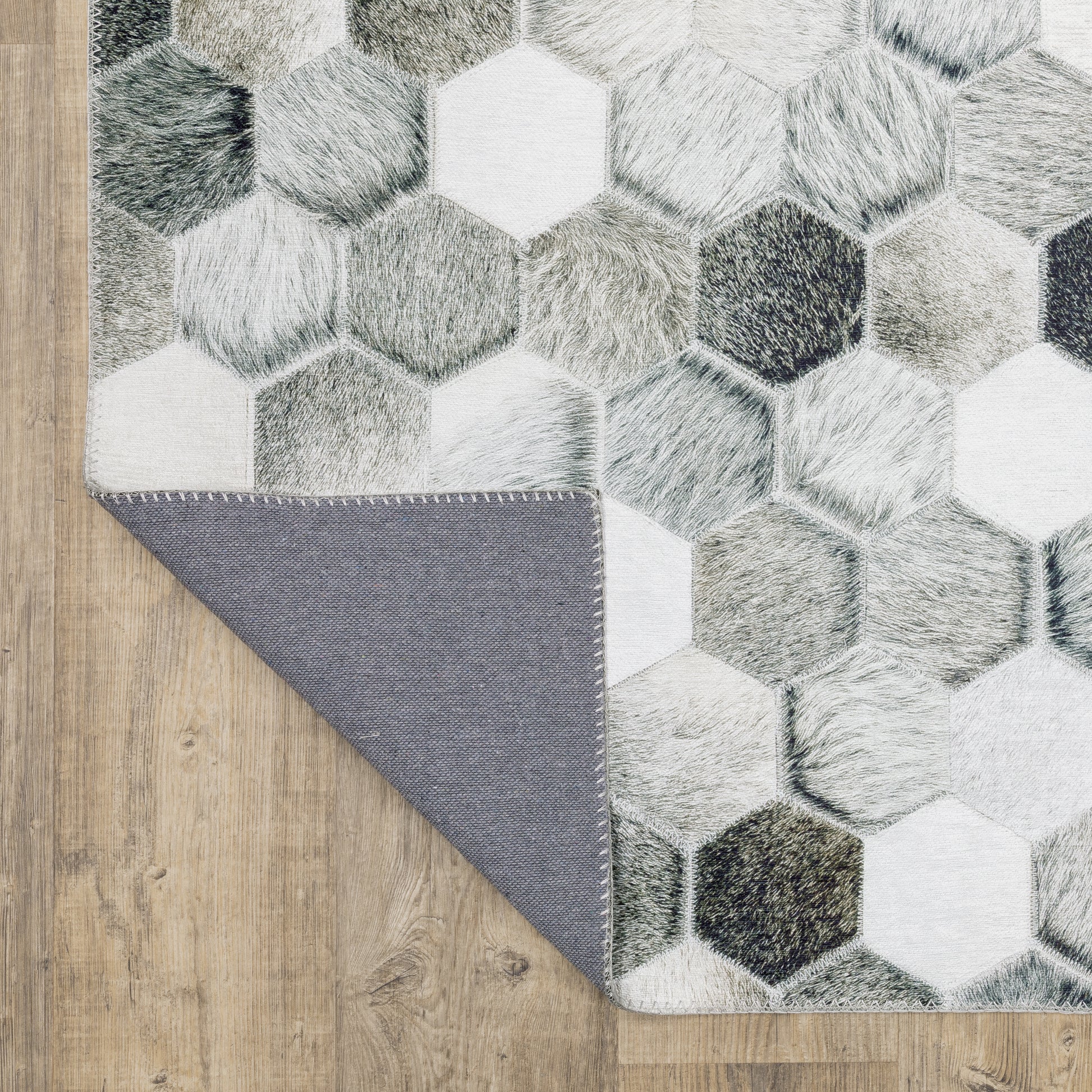 Myers Park Animal Grey/ Charcoal Geometric Flat Weave Rug