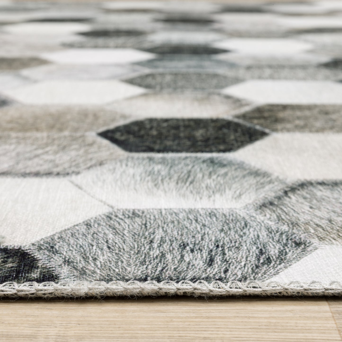 Myers Park Animal Grey/ Charcoal Geometric Flat Weave Rug