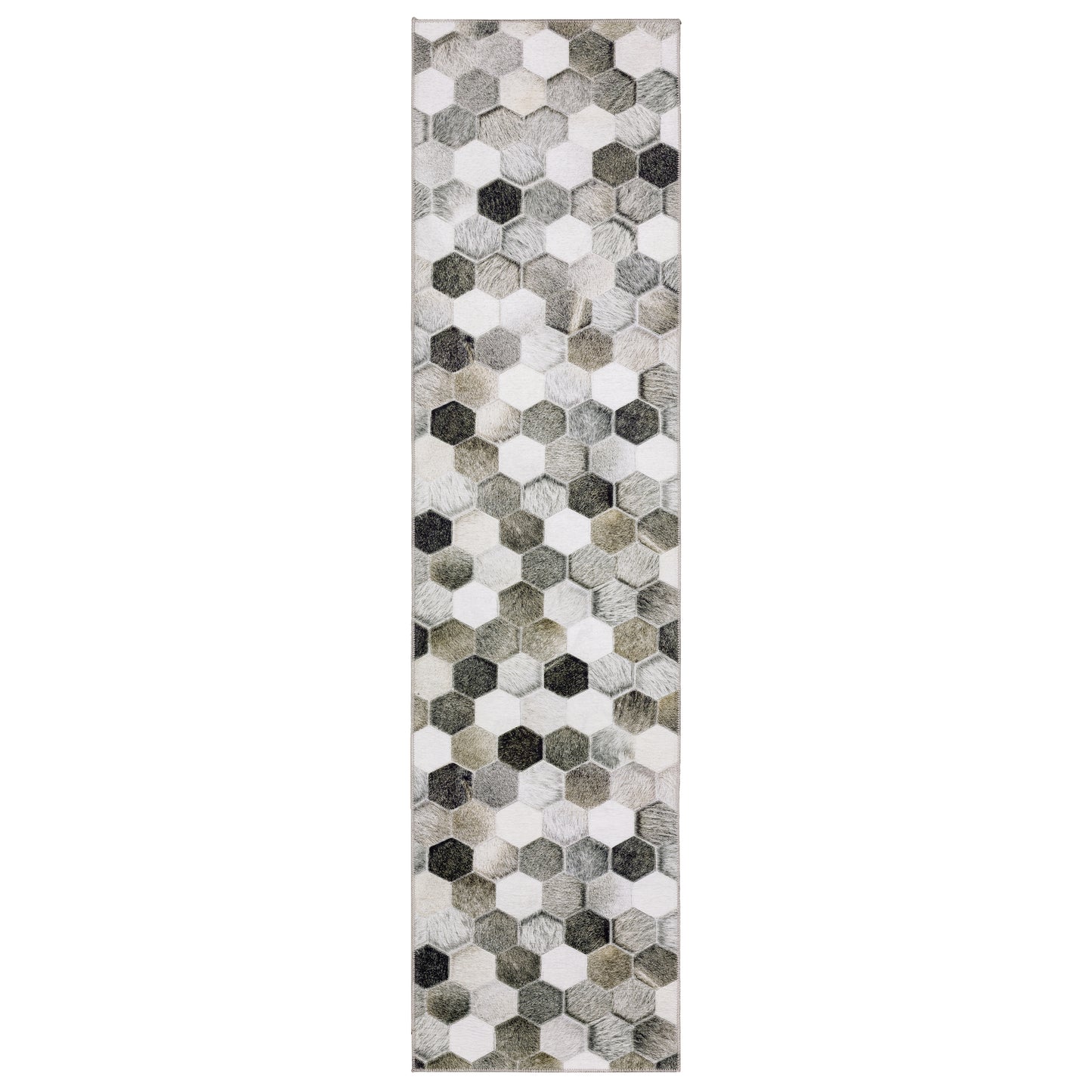 Myers Park Myp17 Grey/ Charcoal Animal Geometric Rug