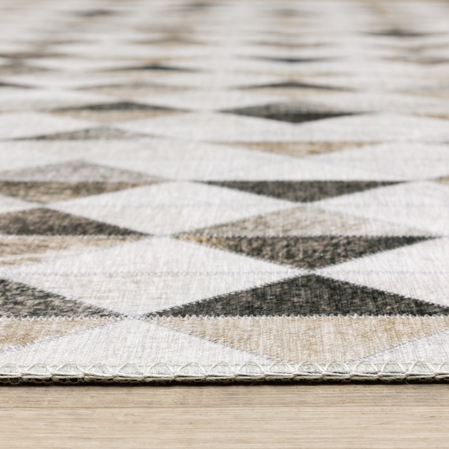 Myers Park Animal Beige/ Grey Geometric Flat Weave Rug