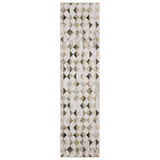 Myers Park Myp18 Beige/ Grey Animal Geometric Rug