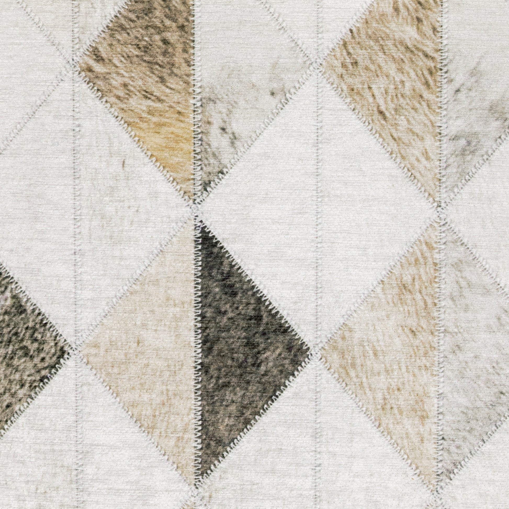 Myers Park Animal Beige/ Grey Geometric Flat Weave Rug