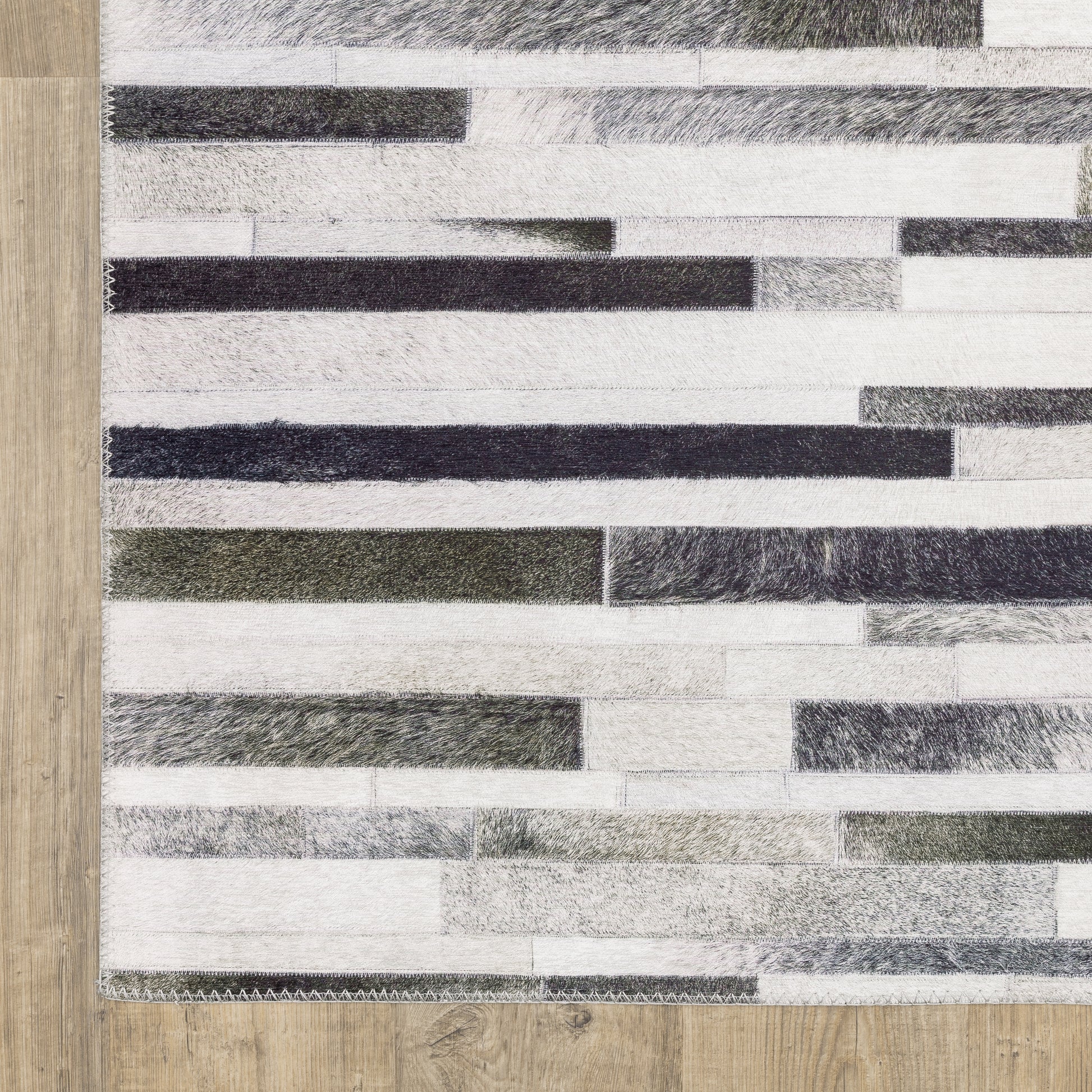Myers Park Animal Grey/ Charcoal Geometric Flat Weave Rug