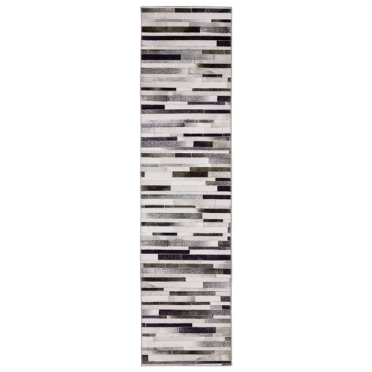 Myers Park Myp19 Grey/ Charcoal Animal Geometric Rug