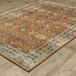 Naples 1204X Rust Distressed Rug