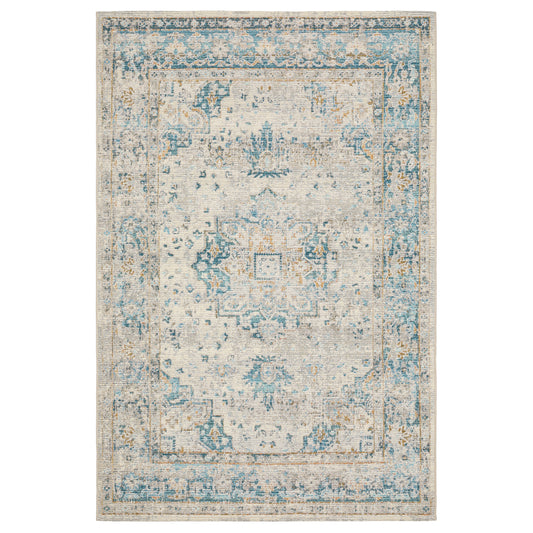 Naples 1221X Ivory Distressed Rug