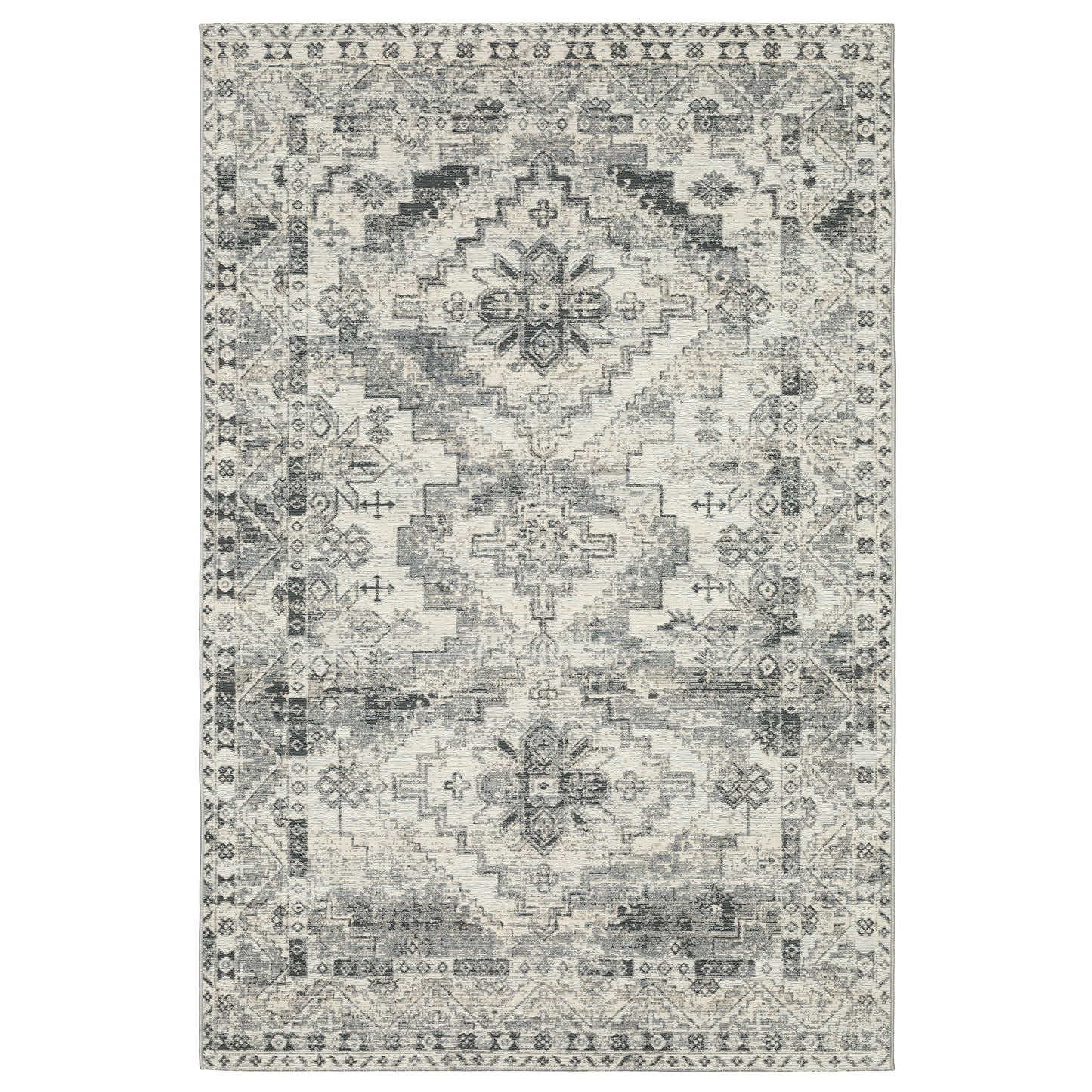 Naples 1346Z Grey Medallion Rug