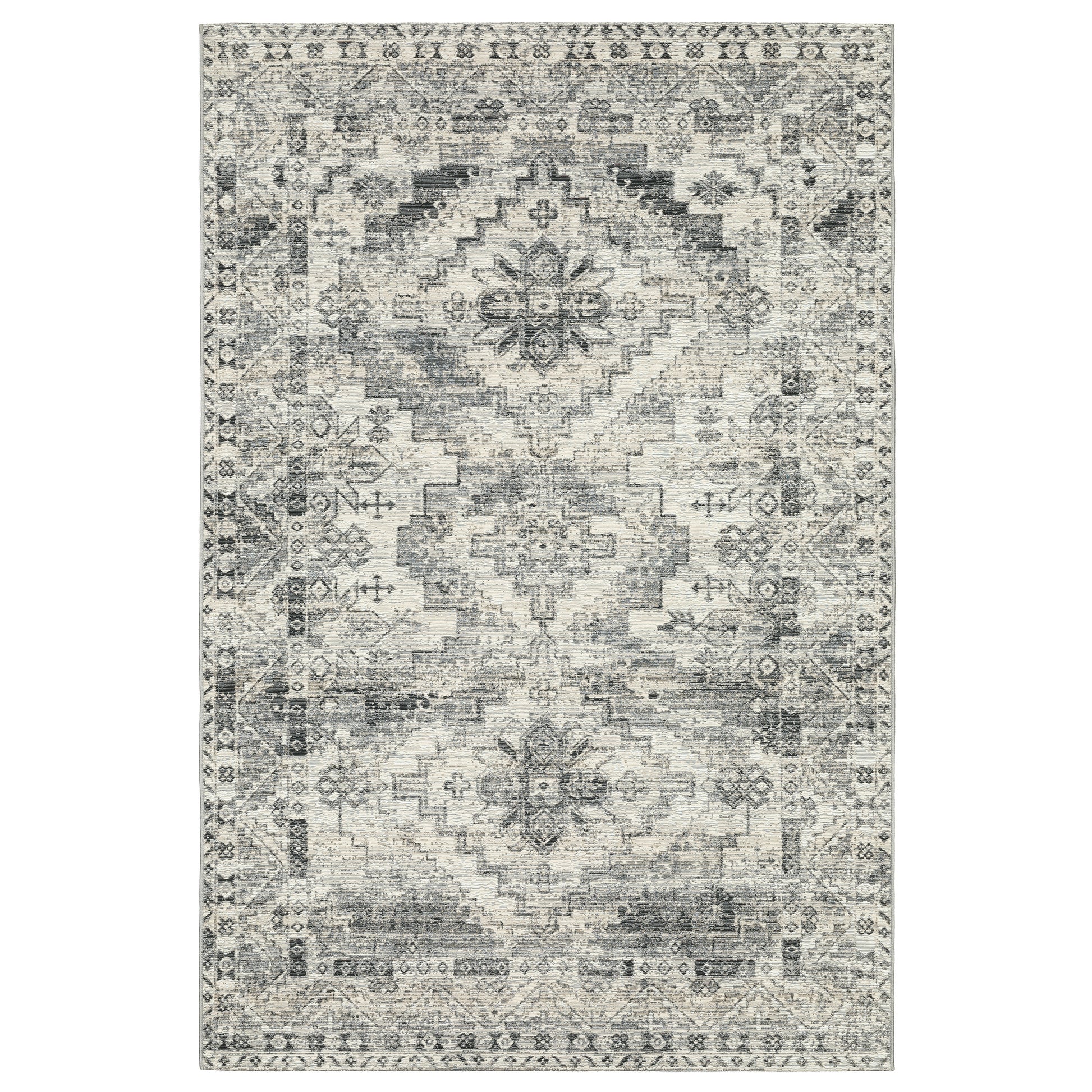 Naples 1346Z Grey Medallion Rug