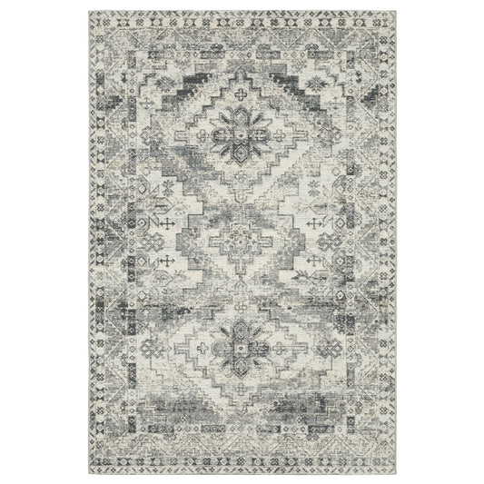 Naples 1346Z Grey Medallion Rug