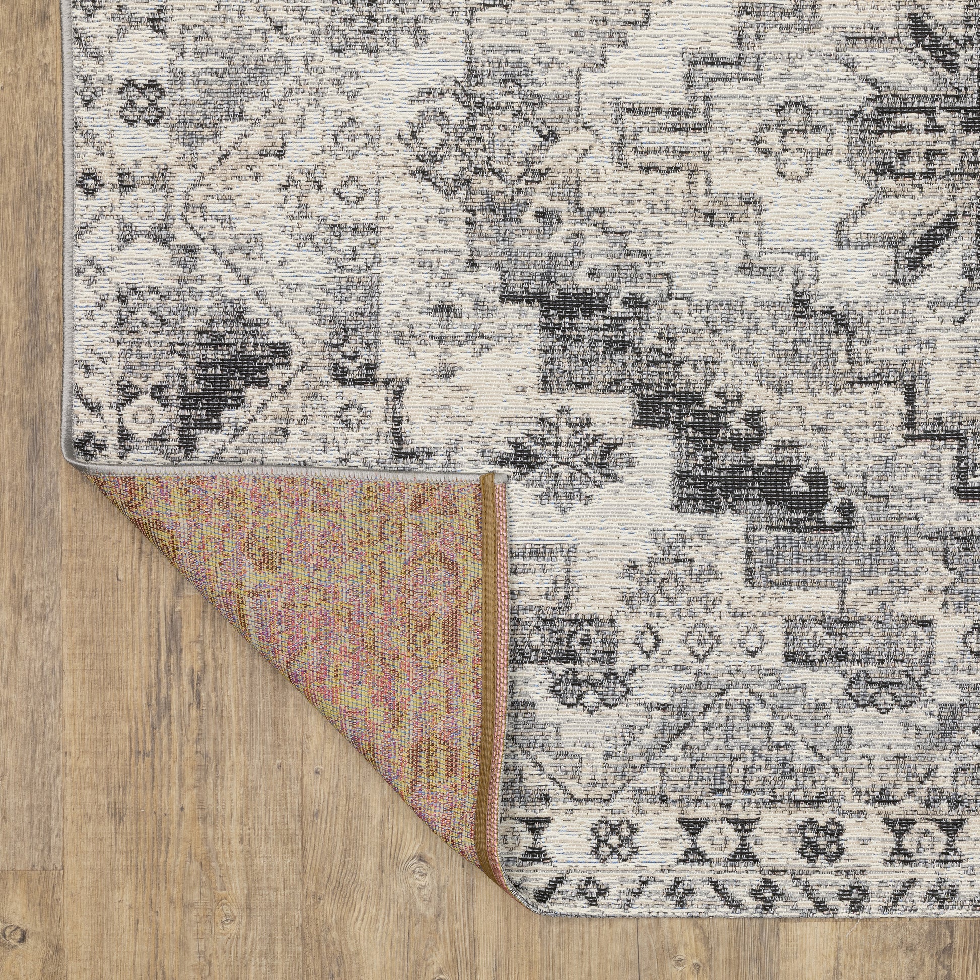 Naples Medallion Grey/ Ivory Outdoor Flat Weave Rug