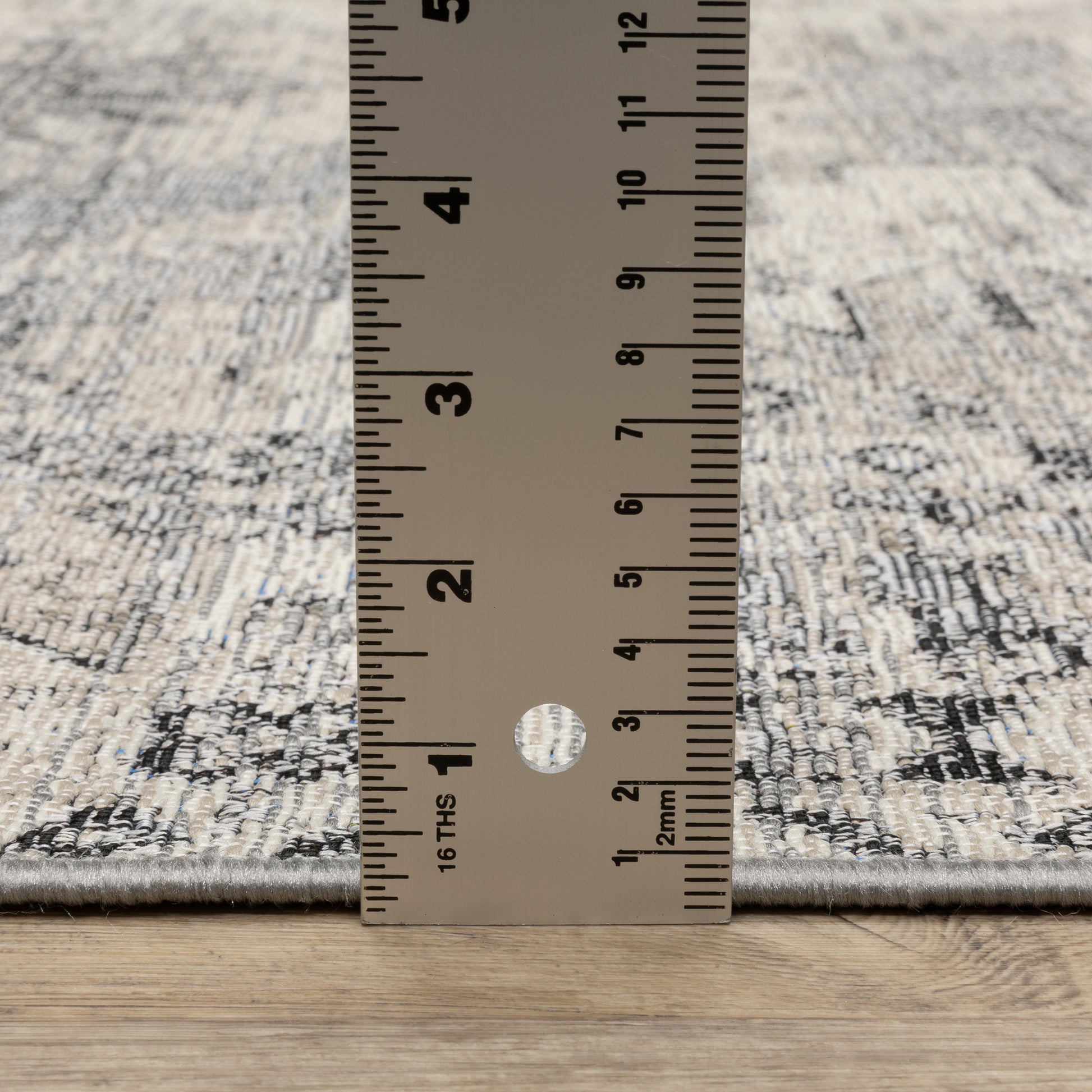 Naples Medallion Grey/ Ivory Outdoor Flat Weave Rug