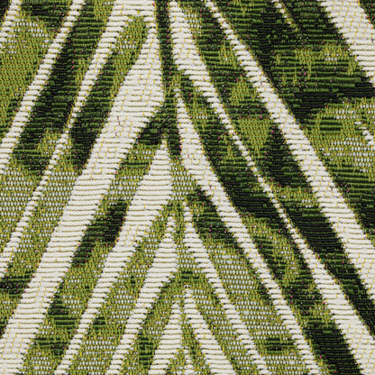 Naples Botanical Green/ Ivory Outdoor Flat Weave Rug