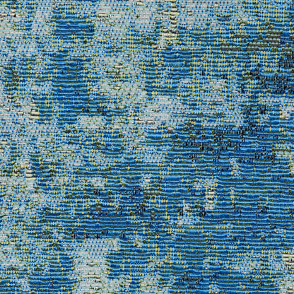 Naples Distressed Beige/ Blue Outdoor Flat Weave Rug