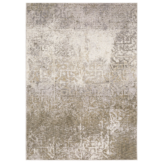 Nebulous 1330E Beige Distressed Rug