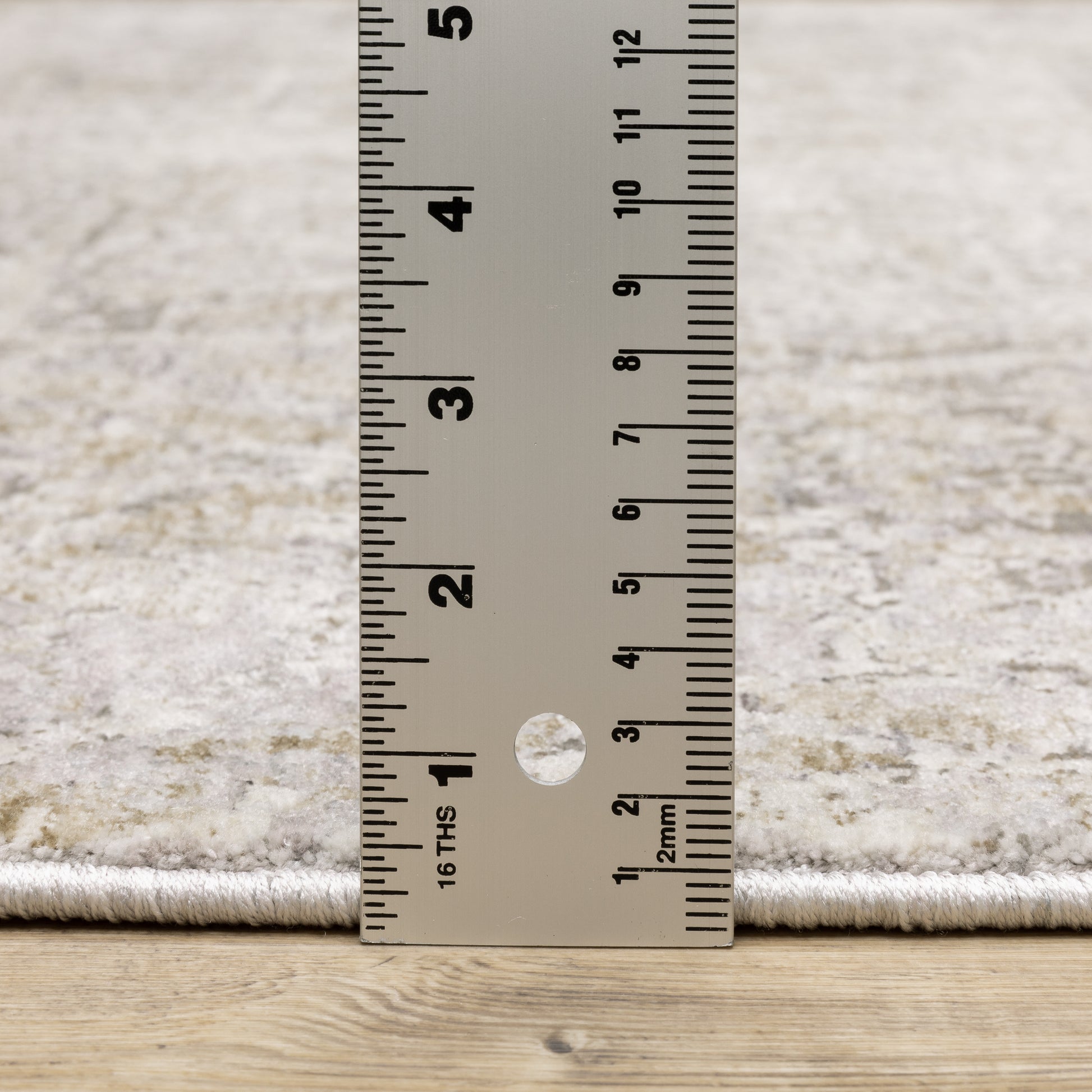 Nebulous Distressed Beige/ Grey Abstract Cut Pile Rug